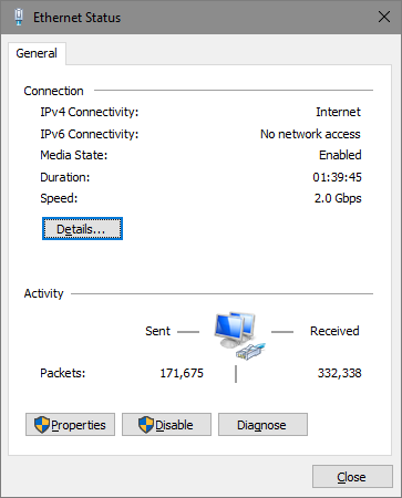 Click Detail to check NetBIOS Over TCP